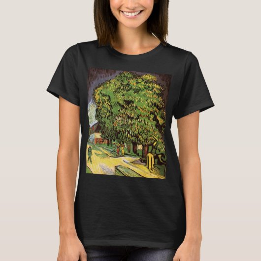 T-shirt Châtaigniers en fleurs par Vincent van Gogh (Devant)
