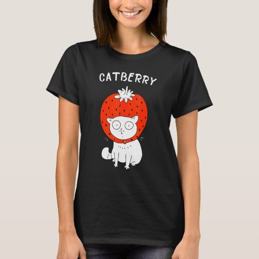T-shirt Chatbaie Chat au bonnet de fraise (Devant)