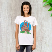 T-shirt Château avec drapeaux