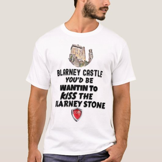 T-shirt Château De Blarney Embrasser La Pierre De Blarney (Devant)