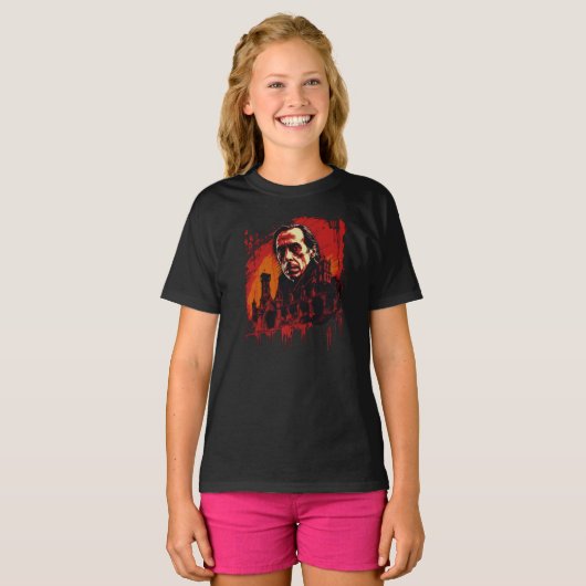 T-shirt Château de Bloodmoon (Devant entier)
