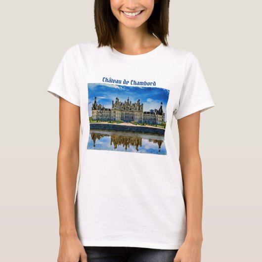 T-shirt Château de Chambord, France. (Devant)