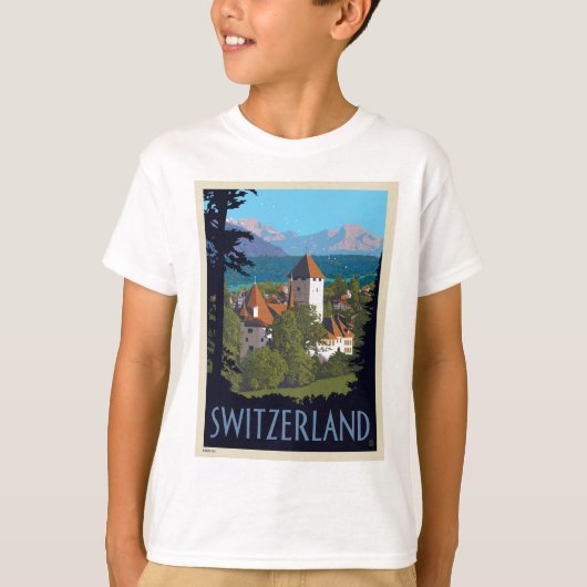 T-shirt Château de Chillon | Suisse (Devant)
