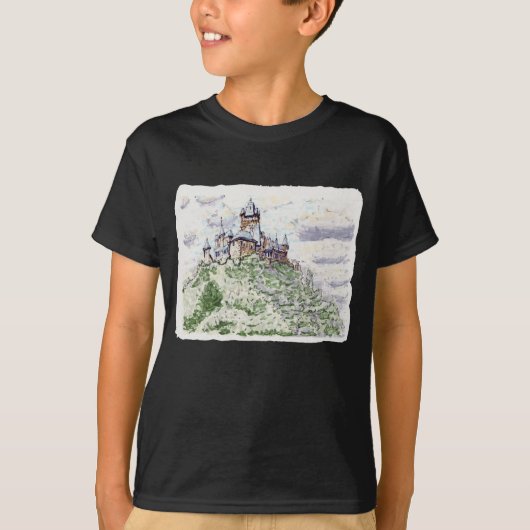 T-shirt Château de Cochem situé en Allemagne (Devant)