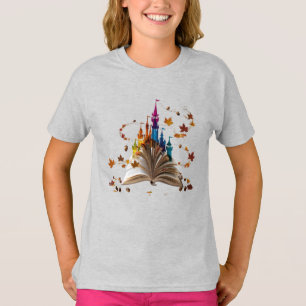 T-shirt Château de conte de fées fantaisiste pour enfants
