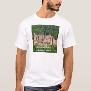 T-shirt Château De Heidelberg En Allemand & Allemand Dire