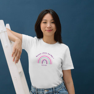 T-shirt Château de Maison de Bounce Rose Anniversaire