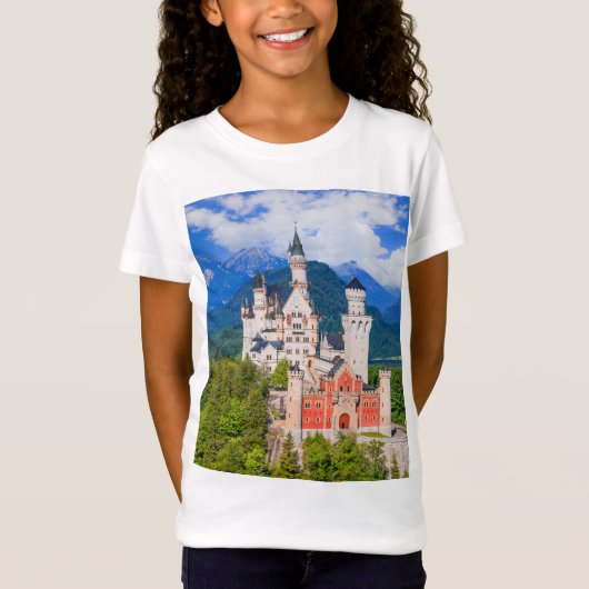 T-Shirt Château de Neuschwanstein Allemagne (Devant)