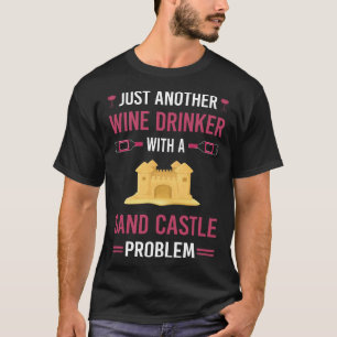 T-shirt Château de sable de buveur de vin