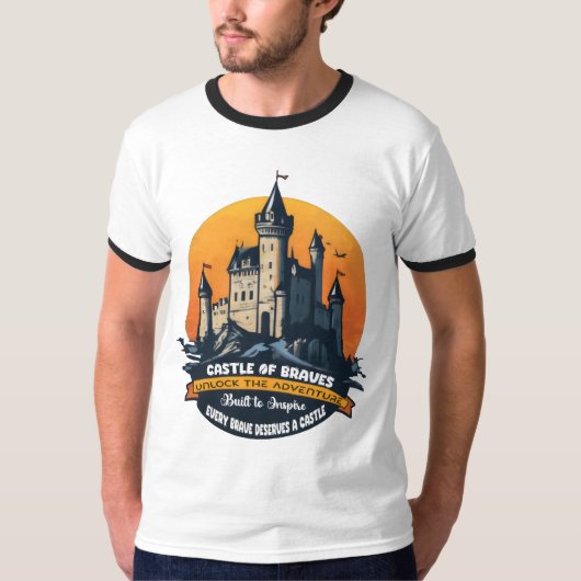 T-shirt Château des Braves : Déverrouiller l'aventure (Devant)