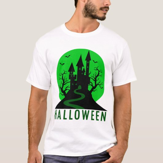 T-SHIRT CHÂTEAU D'HALLOWEEN (Devant)