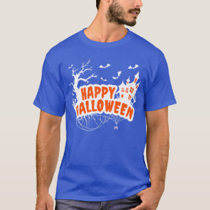 T-shirt Château d'Halloween effrayant et cool Araignée Cha