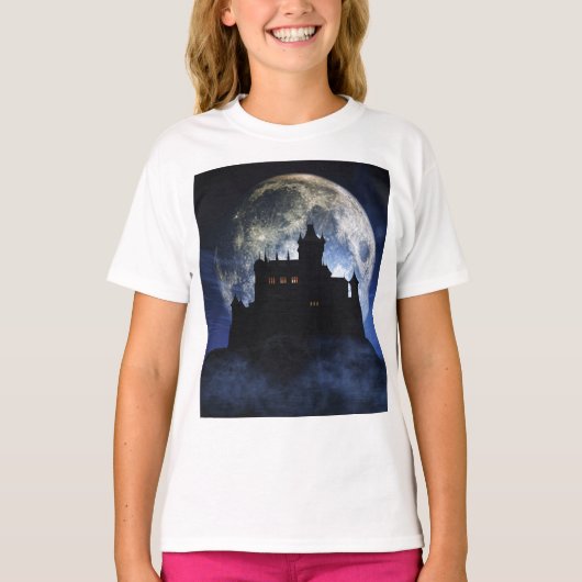 T-shirt Château d'Imaginaire la nuit (Devant)