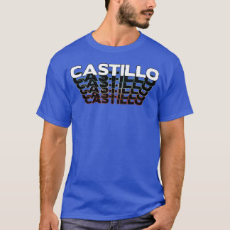 T-shirt Château drôle rétro vintage coucher de soleil Cast
