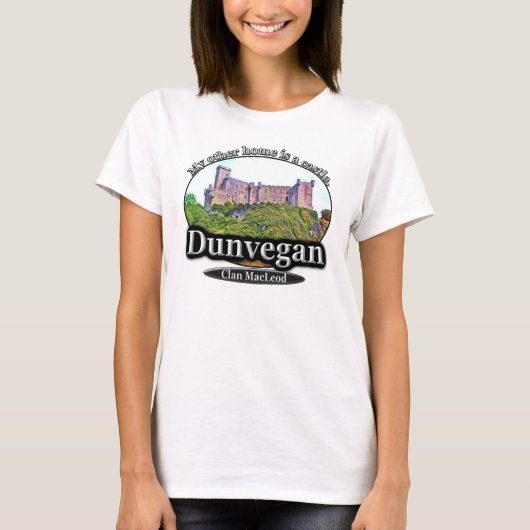 T-shirt Château Ecosse de MacLeod Dunvegan de clan (Devant)