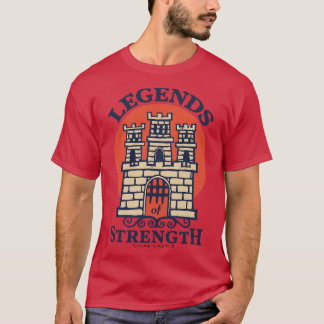 T-shirt Château en pierre vintage