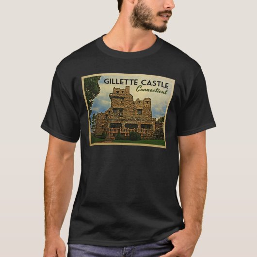 T-shirt Château Gillette Connecticut (Devant)