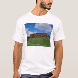 T-shirt Château montrant la tour demi-lune, Chester,