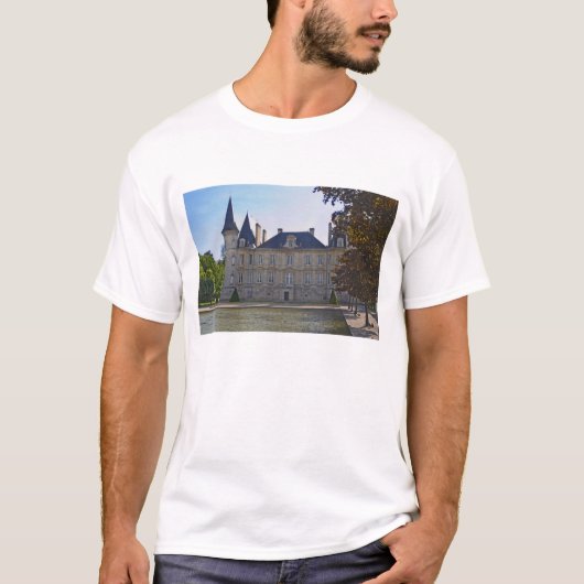 T-shirt Château Pichon Longueville Baron et étang (Devant)