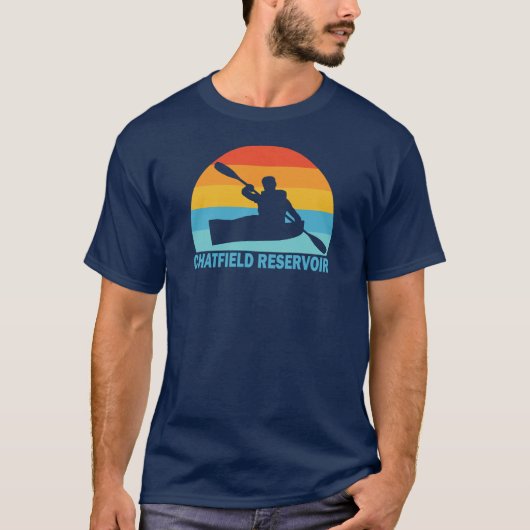 T-shirt Chatfield Reservoir Colorado Kayak (Devant)