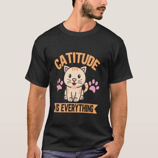 T-shirt Chatitude Est Tout Chat Maman (Devant)