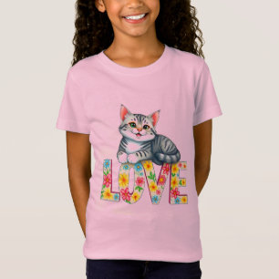 T-Shirt Chaton adorable au repos Amour Chat mignon Design