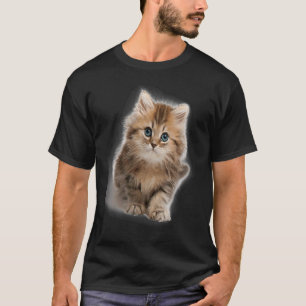 T-shirt Chaton adorable et duveteux aux yeux bleus