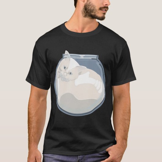T-SHIRT CHATON AU REPOS (Devant)