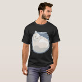 T-SHIRT CHATON AU REPOS (Devant entier)