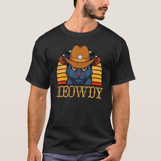 T-shirt Chaton Black Cat Pose Position Mignon Miau Douce (Devant)
