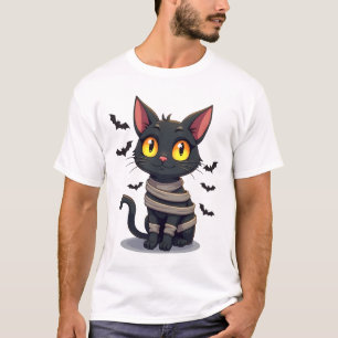 T-shirt Chaton Chat Momie Halloween