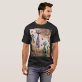 T-shirt chaton coloré (Devant entier)