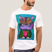 T-shirt Chaton Coloré (Devant)