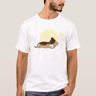 T-shirt Chaton couchant
