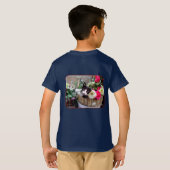 T-shirt Chaton dans un panier (Dos entier)