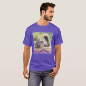 T-shirt Chaton dans un panier (Devant entier)