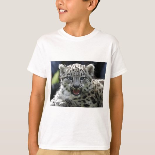 T-shirt Chaton de léopard de neige (Devant)