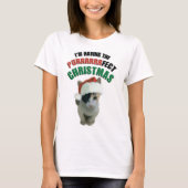 T-shirt chaton de Noël (Devant)
