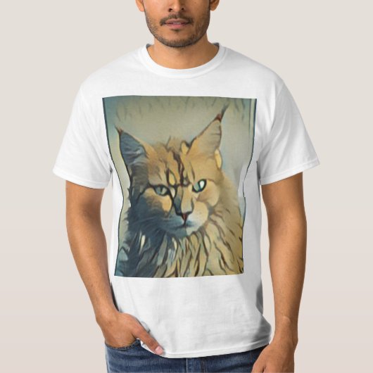 T-shirt Chaton Drôle Et Adorable (Devant)