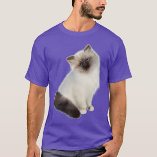 T-shirt chaton drôle mignon belle chatte avec belle appare