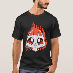 T-shirt Chaton Éméché Esthétique Grunge E Fille Soft Goth