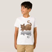 T-shirt Chaton Endormi Adorable (Devant entier)