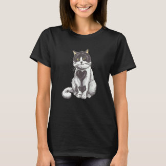 T-shirt Chaton Mignon Chat Coeur Sauvetage Adoption Chat