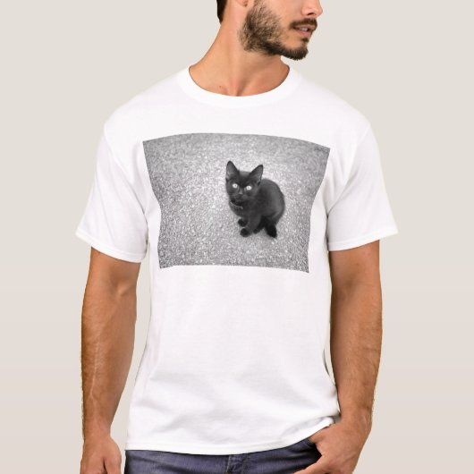 T-shirt Chaton noir (Devant)