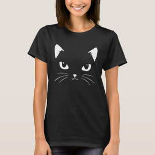T-shirt Chaton noir chat miaou mignon chaton noir et blanc