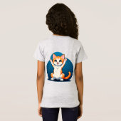 T-Shirt Chaton Tabby Heureux (Dos entier)