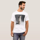 T-shirt Chaton tigré bleu (Devant entier)
