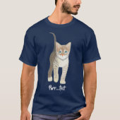 T-shirt Chaton Tigré Navy (Devant)