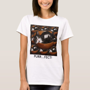 T-shirt Chatons dans un bol avec Motif