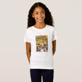 T-Shirt Chatons dans un jardin (Devant entier)